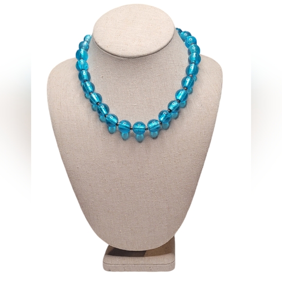 Vintage Glass Bead Choker Necklaces - Picture 1 of 15